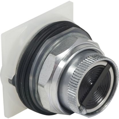 Picture of Push button switch, Harmony 9001K, metal, flush, black, 30mm, 2 positions, stay put