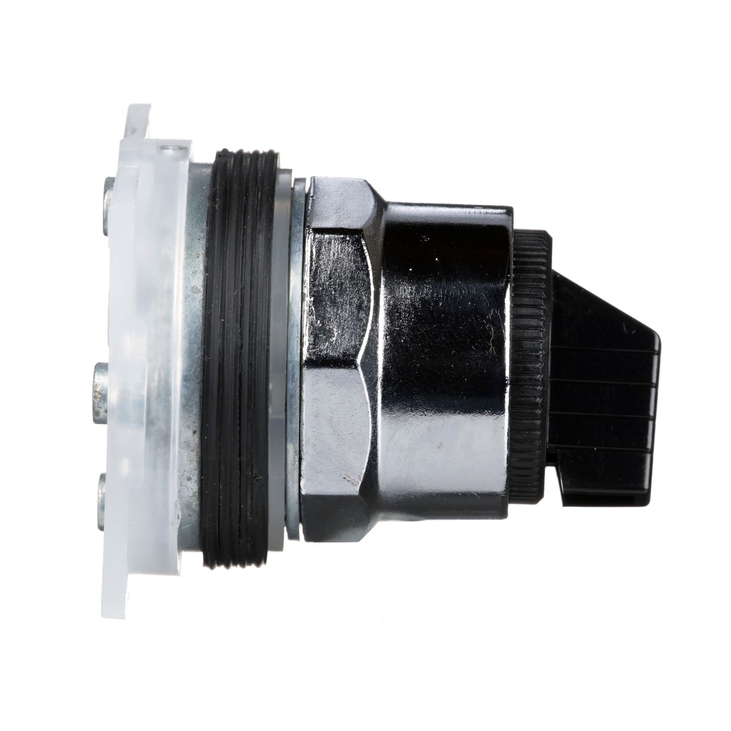 Picture of Head for selector switch, Harmony 9001K, metal, standard handle, black, 30mm, 2 positions, Cam E, stay put