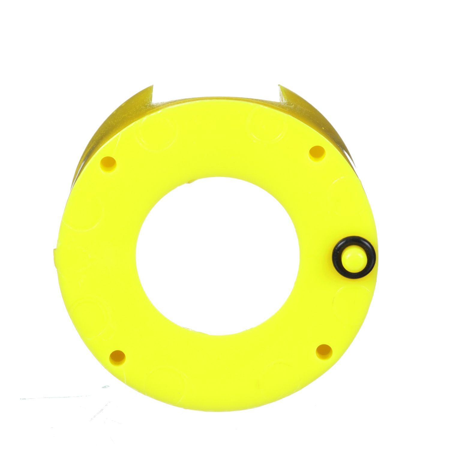 Picture of Guard for 41mm mushroom head and 30mm units, Harmony 9001K, Harmony 9001SK, with finger holes, plastic, yellow