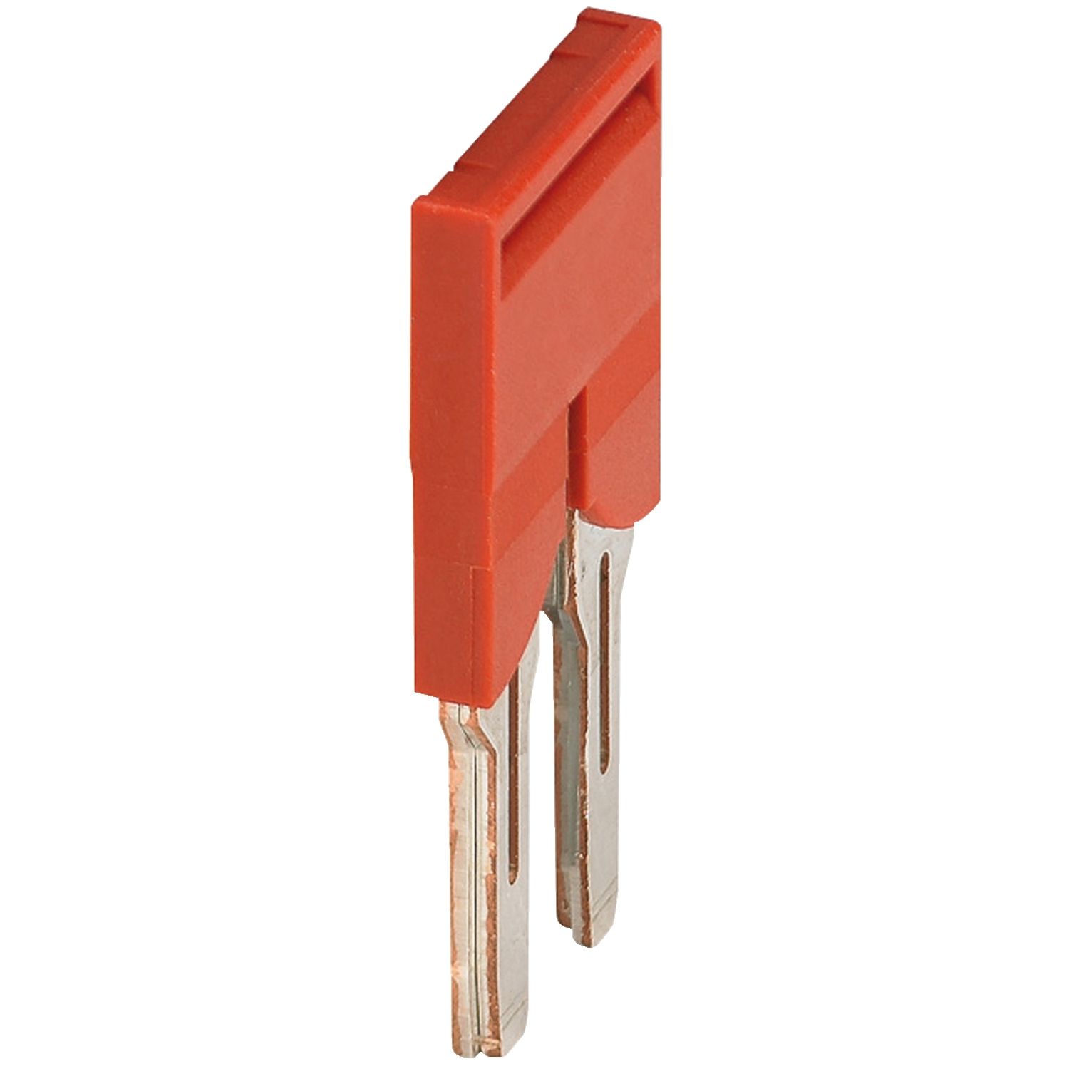 Picture of Plug-in bridge, Linergy TR, 2 points, for 6mmÂ² terminal blocks, 2 way, red, set of 10