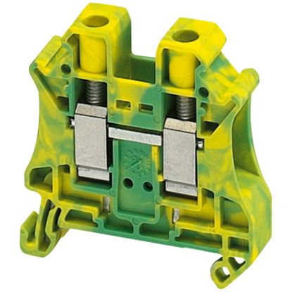 Picture of Terminal block, Linergy TR, green-yellow, 10mm2, protective earth, 2 points, Set of 50