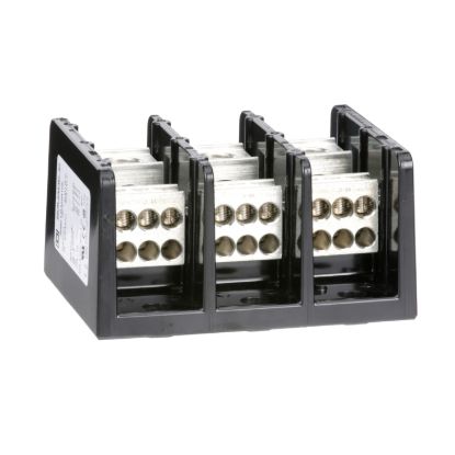 Picture of Power distribution block, Linergy, 3 pole, 1 line, 6 load, 335A Cu, 270A Al, 600V
