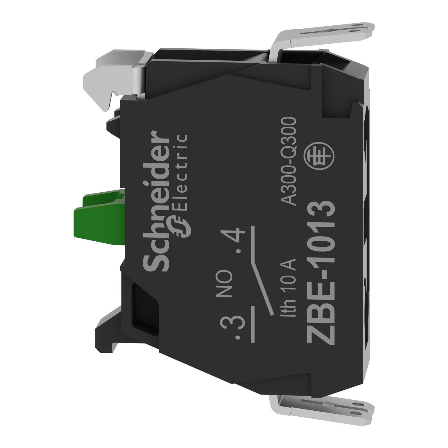 Picture of Single contact block, Harmony XB4, silver alloy, faston connector, 1NO