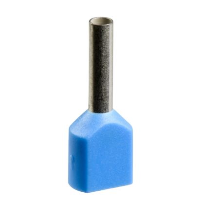 Picture of Cable end, Linergy TR cable ends, twin conductor, blue, 2x0.75mmÂ², medium size, set of 1000