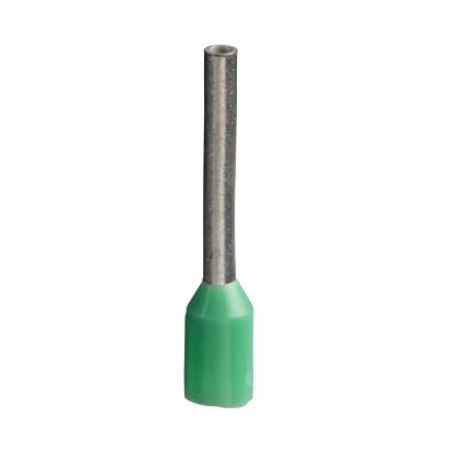 Picture of Cable ends, Linergy TR cable ends, single conductor, green, 6mmÂ², medium size, 10 sets of 100