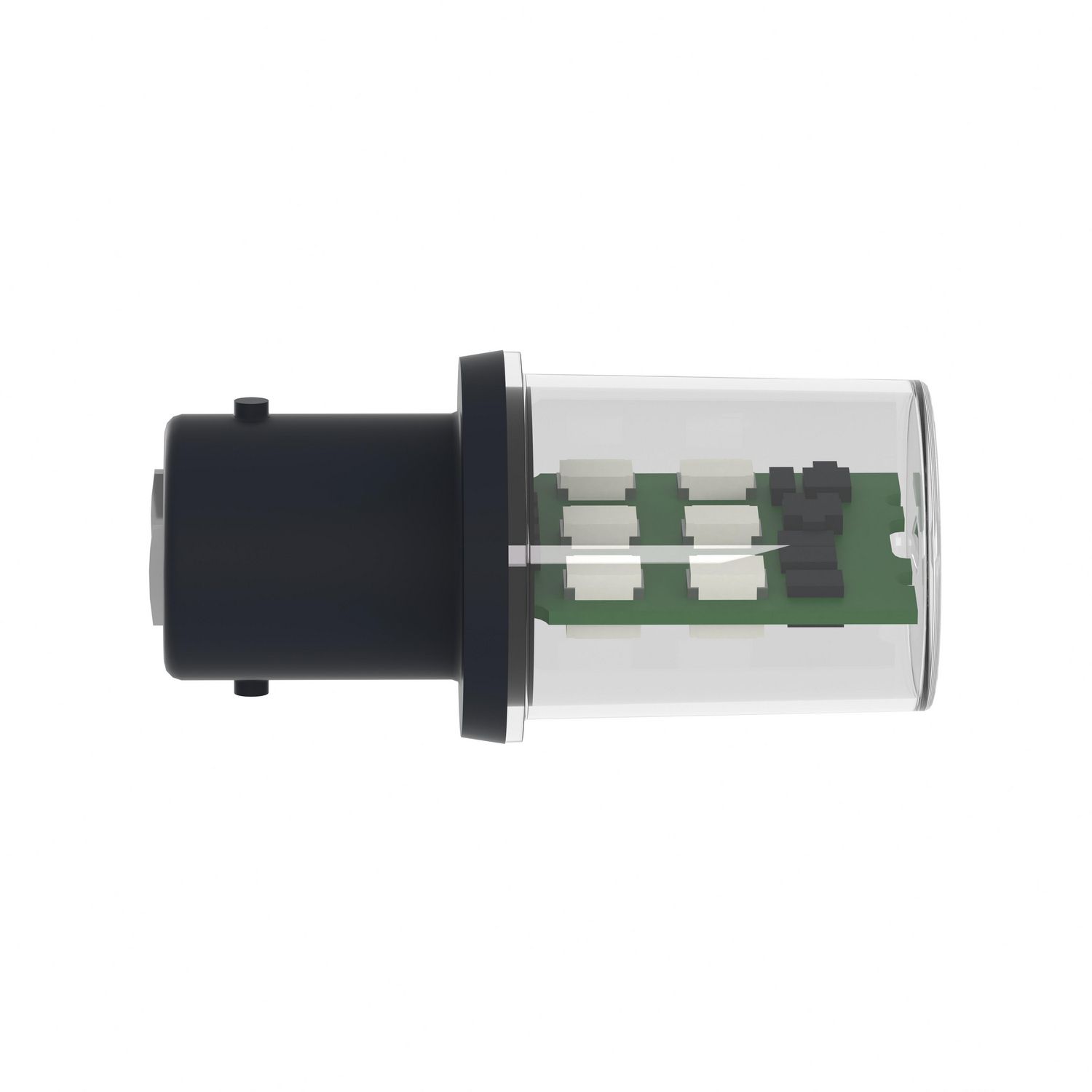 Picture of LED bulb, Harmony XVB, BA 15d, green, steady light, 230V AC