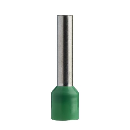 Picture of Cable ends, Linergy TR cable ends, single conductor, green, 6mmÂ², Ferrules with sleeve, long size, 10 sets of 100
