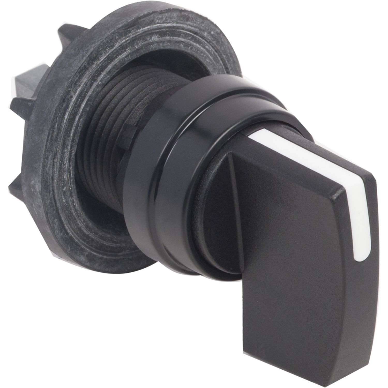 Picture of Cam switch operating head, Harmony K1, K2, 22mm, plastic, circular 29mm, mat black, black handle