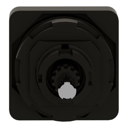 Picture of Cam switch operating head, Harmony K1, K2, 22mm, plastic, 45x45mm plate, metallic legend, black handle