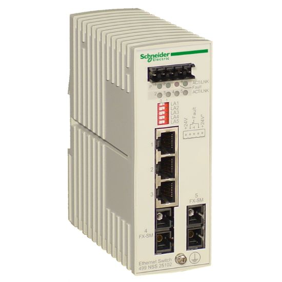 Picture of Ethernet TCP/IP switch - ConneXium - 3 ports for copper + 2 for fiber optic