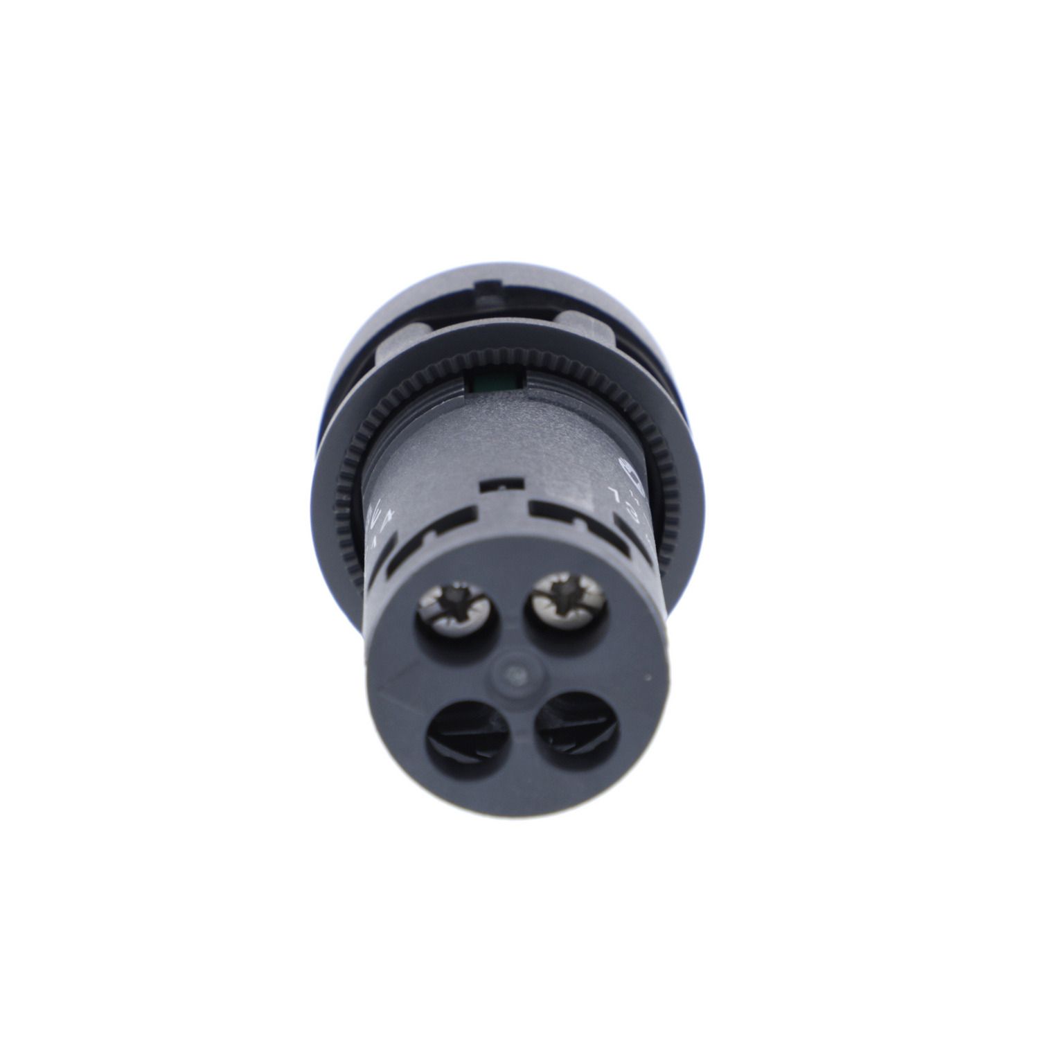 Picture of Monolithic push button, Harmony XB7, plastic, green, 22mm, spring return, unmarked, 1NO