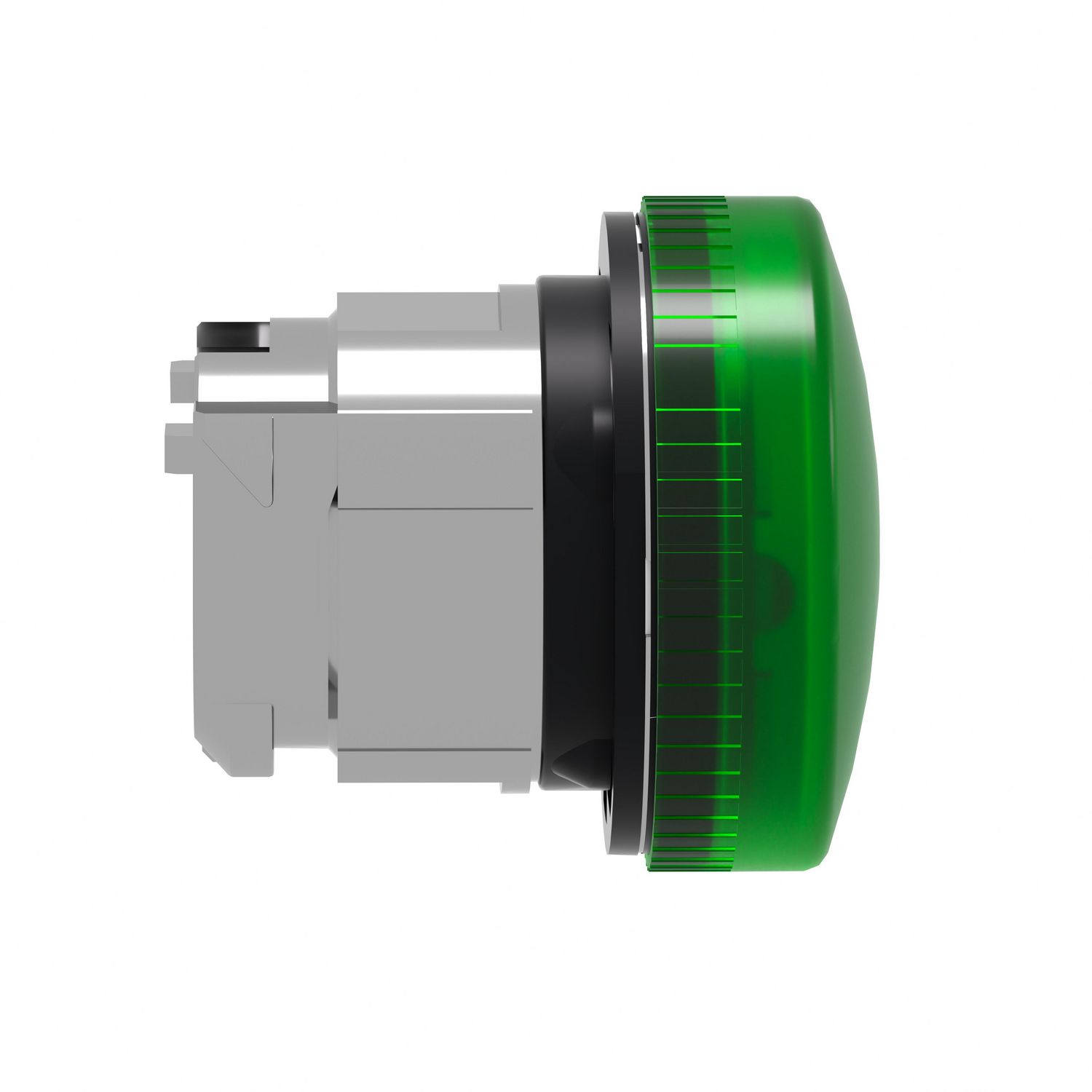 Picture of Head for pilot light, Harmony XB4, metal, green, 22mm, plain lens for BA9s bulb
