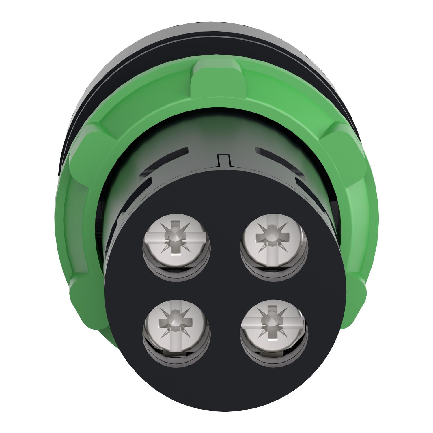 Picture of Monolithic push button, Harmony XB7, plastic,red, 22mm, spring return, unmarked, 1NC