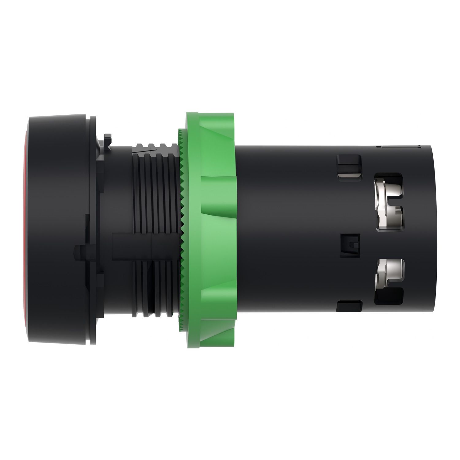 Picture of Monolithic push button, Harmony XB7, plastic,red, 22mm, spring return, unmarked, 1NC