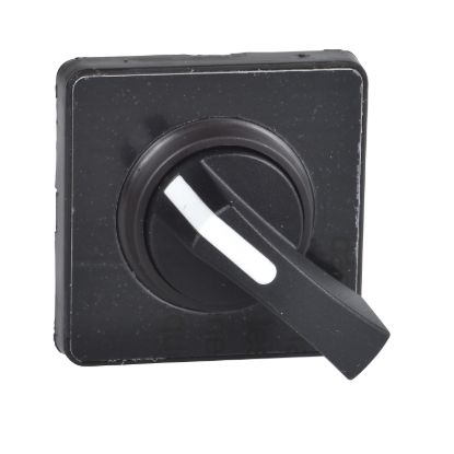 Picture of Cam switch Operating head, Harmony K, for rear mounting, plastic, matt black, 45 x 45 mm, black handle, blank for engraving