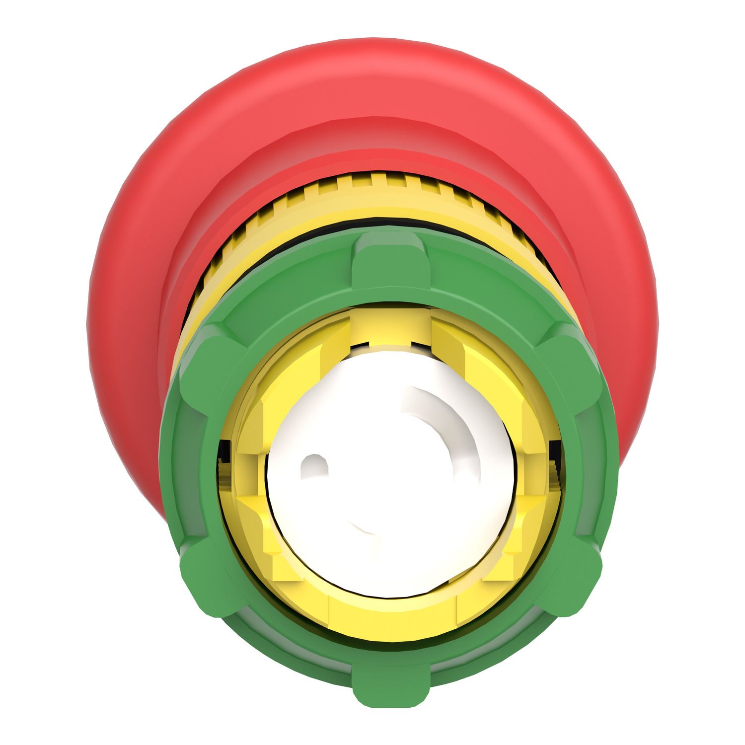 Picture of Emergency stop head, Harmony XB5, switching off, plastic, red, mushroom 40mm, 22mm, trigger latching push pull