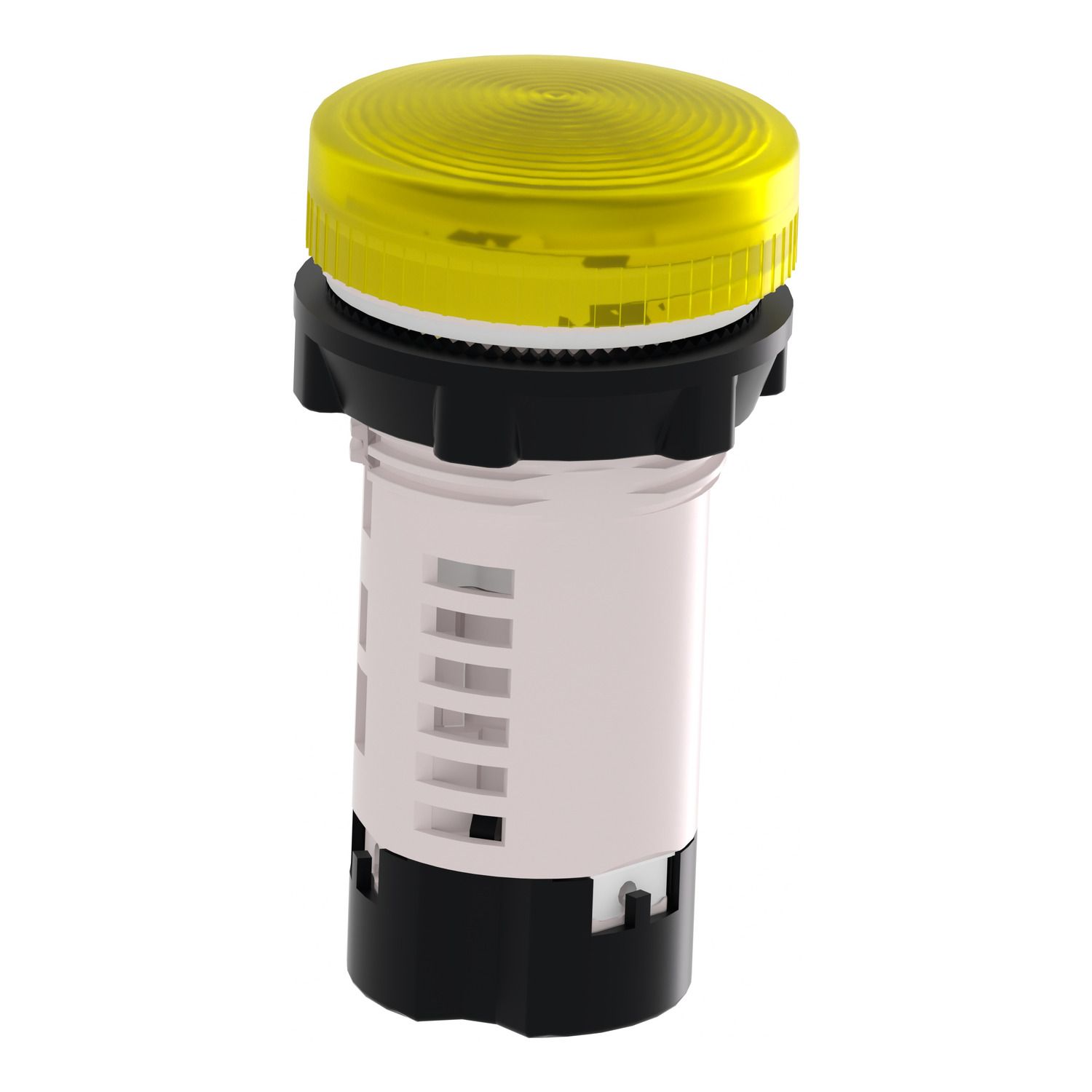 Picture of Monolithic pilot light, Harmony XB7, plastic, yellow, 22mm, plain lens for BA9s bulb, lt 250V