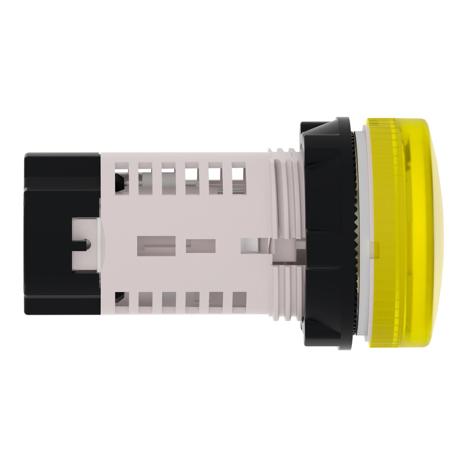 Picture of Monolithic pilot light, Harmony XB7, plastic, yellow, 22mm, plain lens for BA9s bulb, lt 250V