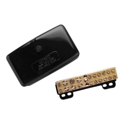 Picture of Mini Neutral link, Clipsal - Max 4, 140 A 500 V 10 hole with cover front wiring Black