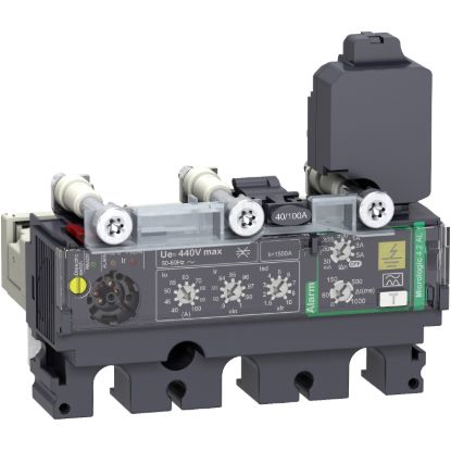 Picture of trip unit MicroLogic 4.2 AL for ComPact NSX 100/160/250 circuit breakers, electronic, rating 100A, 3 poles 3d