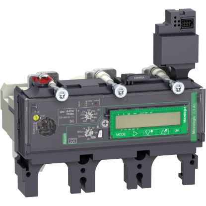 Picture of trip unit MicroLogic 7.3 E AL for ComPact NSX 400/630 circuit breakers, electronic, rating 400A, 3 poles 3d
