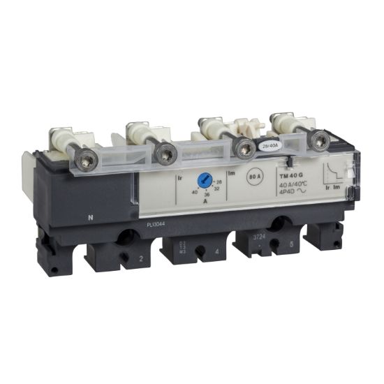 Picture of trip unit TM160G for ComPact NSX 160/250 circuit breakers, thermal magnetic, rating 160 A, 4 poles 4d