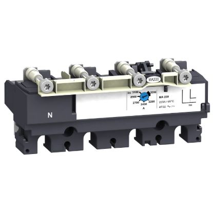 Picture of trip unit MA220 for ComPact NSX 250 circuit breakers, magnetic, rating 220 A, 4 poles 4d