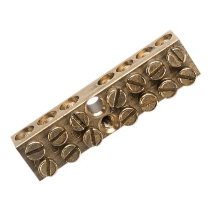 Picture of Brass link bar, Clipsal - Max 4, 100 A 500 V 7 hole