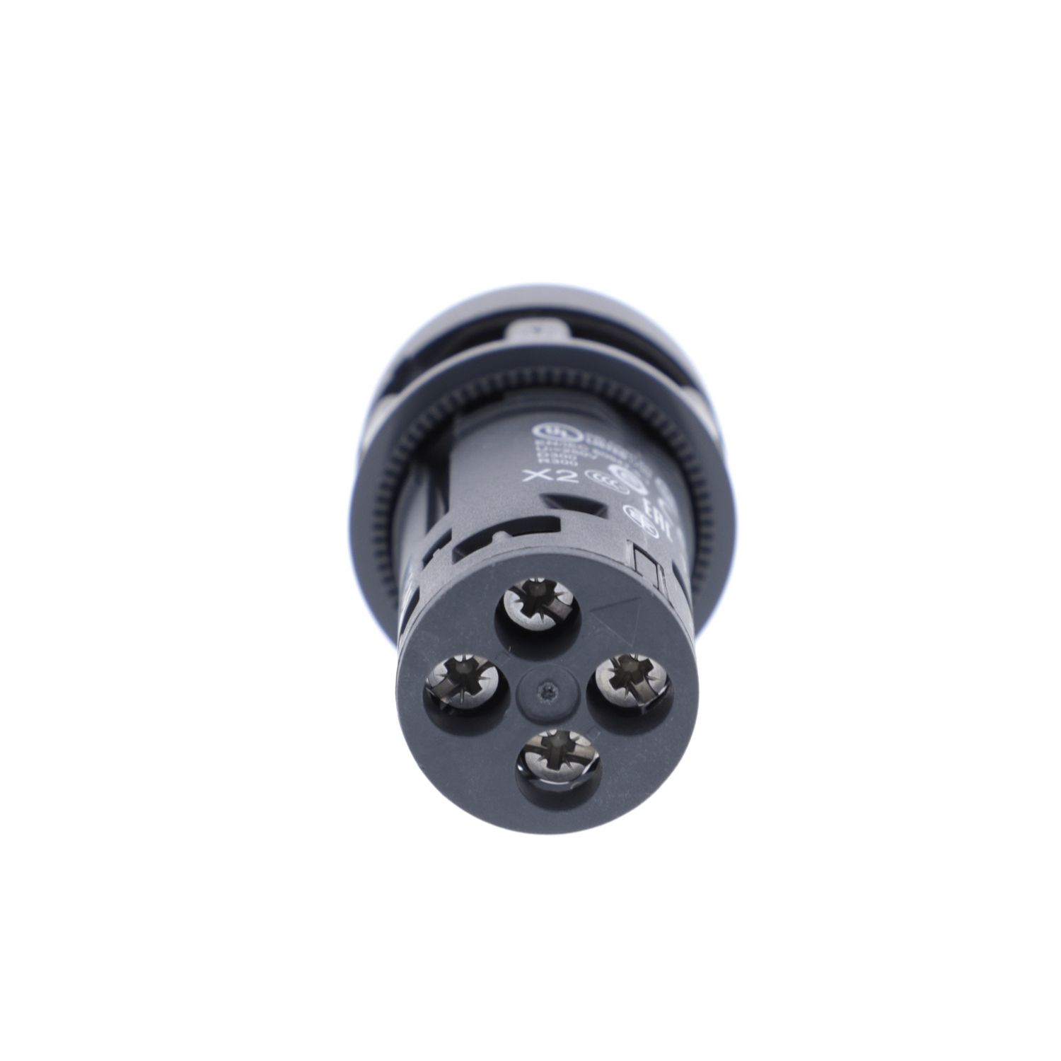 Picture of Monolithic illuminated push button, Harmony XB7, plastic, green, 22mm, integral LED, spring return, 230...240V AC, 1NO