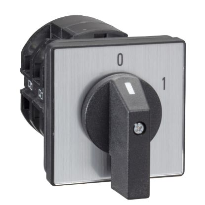 Picture of Cam switch, Harmony K, front mounting, plastic, 4 poles, 90 degree, 63A, 64x64mm, marked OFF/ON