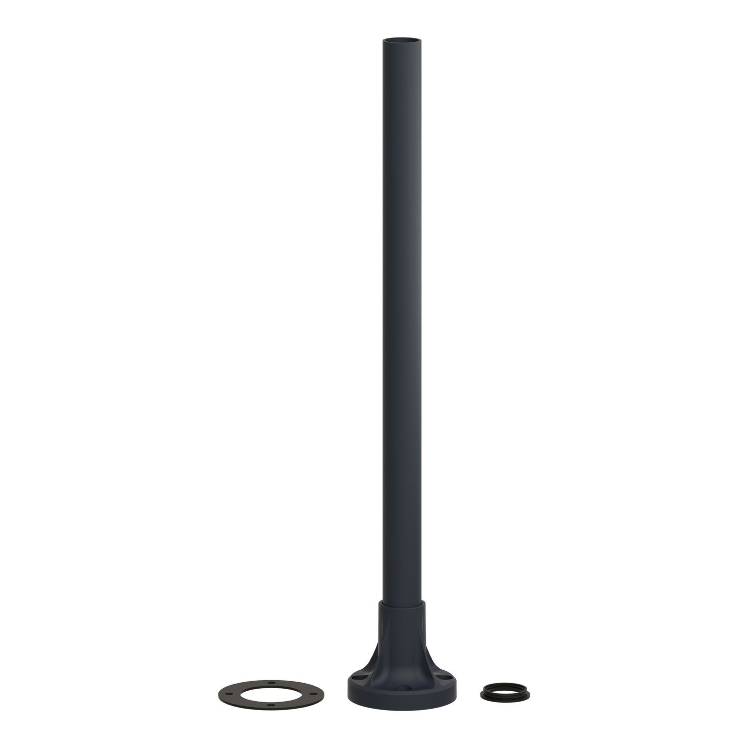 Picture of Fixing base for modular tower lights, Harmony XVB, plastic, Ø70, 380mm black aluminium support tube + black fixing plate