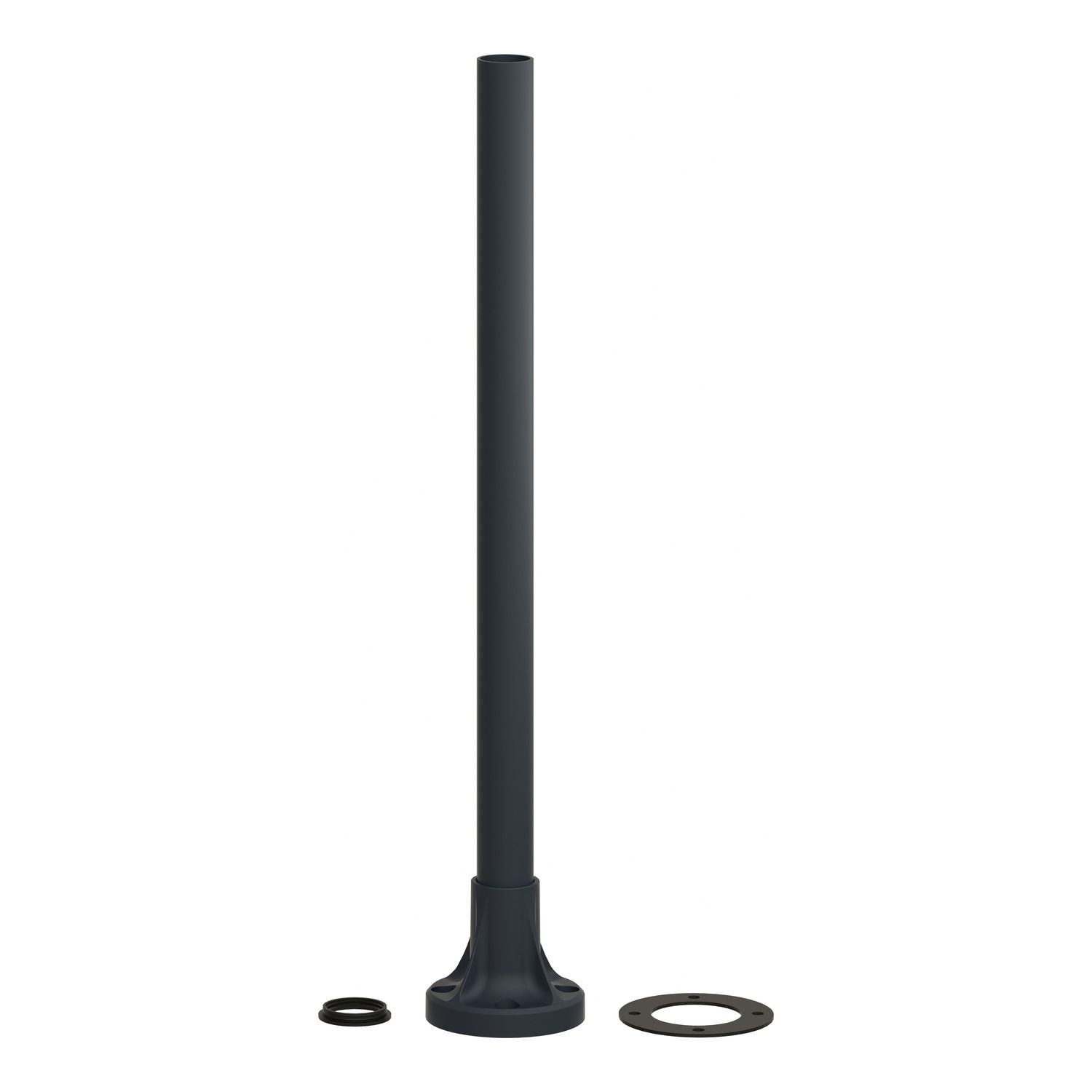 Picture of Fixing base for modular tower lights, Harmony XVB, plastic, Ø70, 380mm black aluminium support tube + black fixing plate