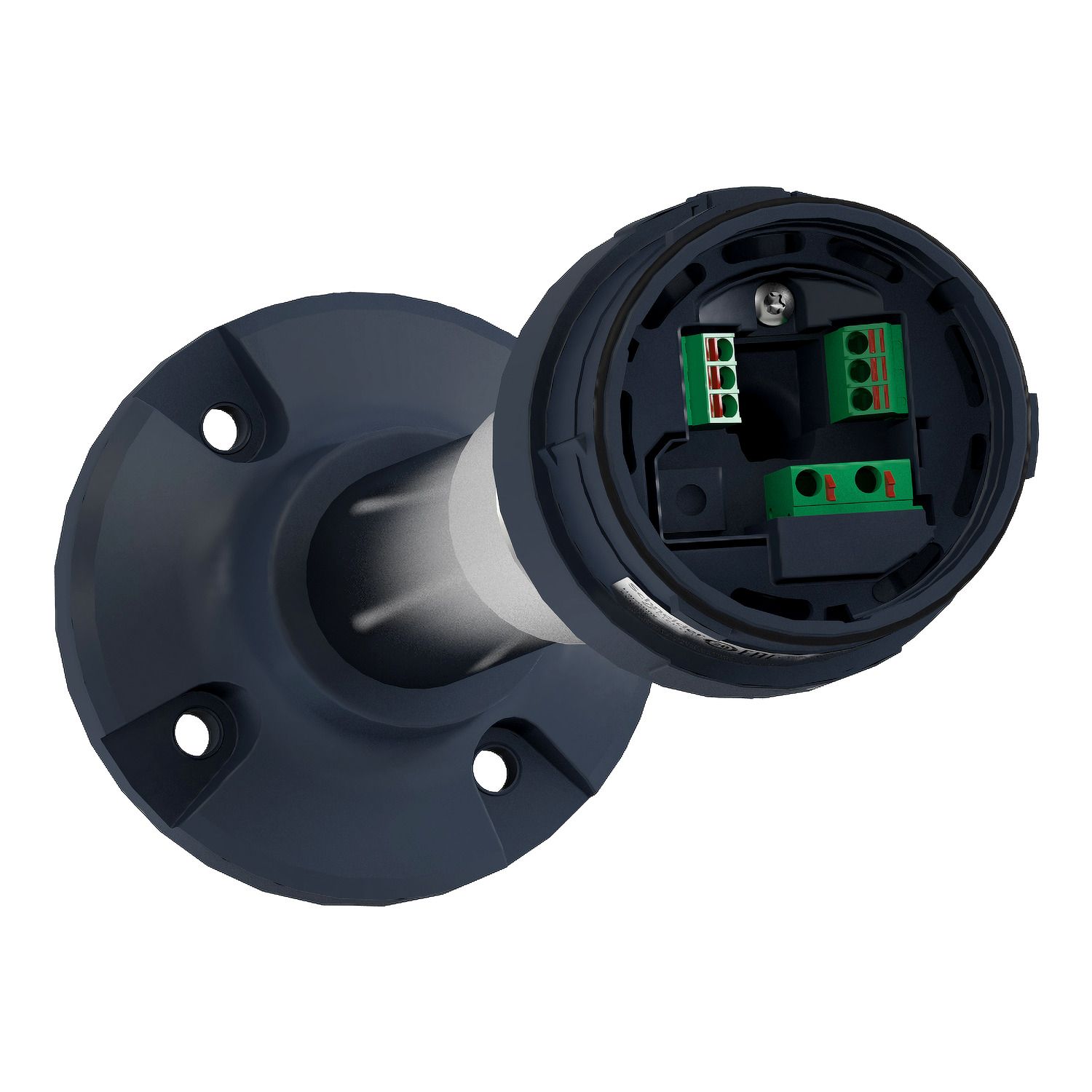 Picture of Fixing plate with adjustable aluminium pole 210 to 385mm for modular tower lights, Harmony XVU, black, 60mm