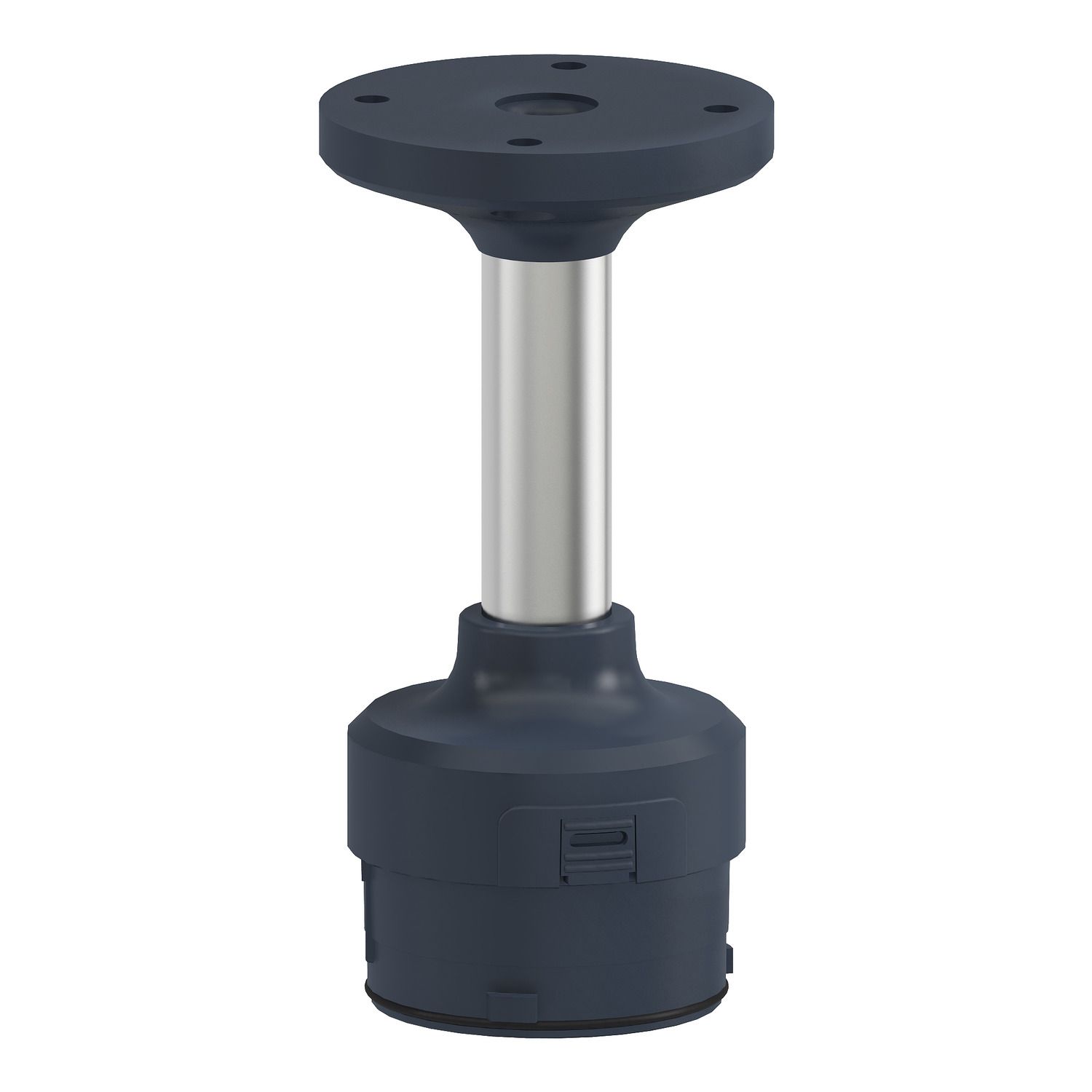 Picture of Fixing plate with 100mm aluminium pole for modular tower lights, Harmony XVU, black, 60mm