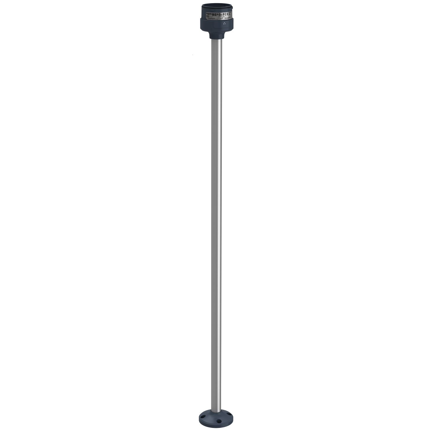 Picture of Fixing plate with 800mm aluminium pole for modular tower lights, Harmony XVU, black, 60mm