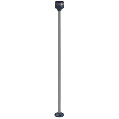Picture of Fixing plate with 800mm aluminium pole for modular tower lights, Harmony XVU, black, 60mm