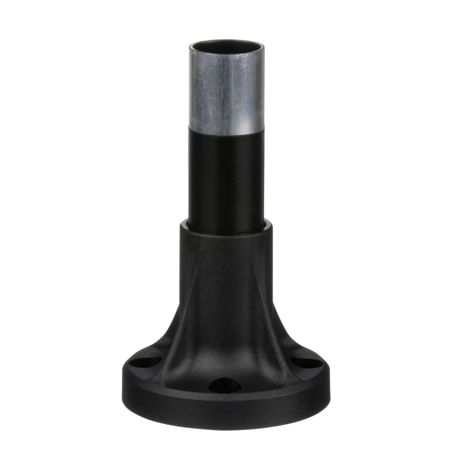 Picture of Fixing base for modular tower lights, Harmony XVB, plastic, Ø70, 80mm black aluminium support tube + black fixing plate