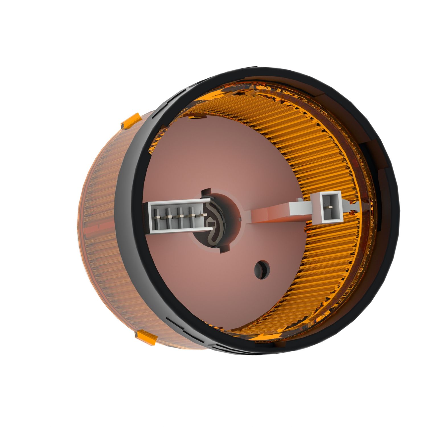 Picture of Indicator bank, Harmony XVB, illuminated unit, plastic, orange, 70mm, steady, bulb or LED not included, 250V