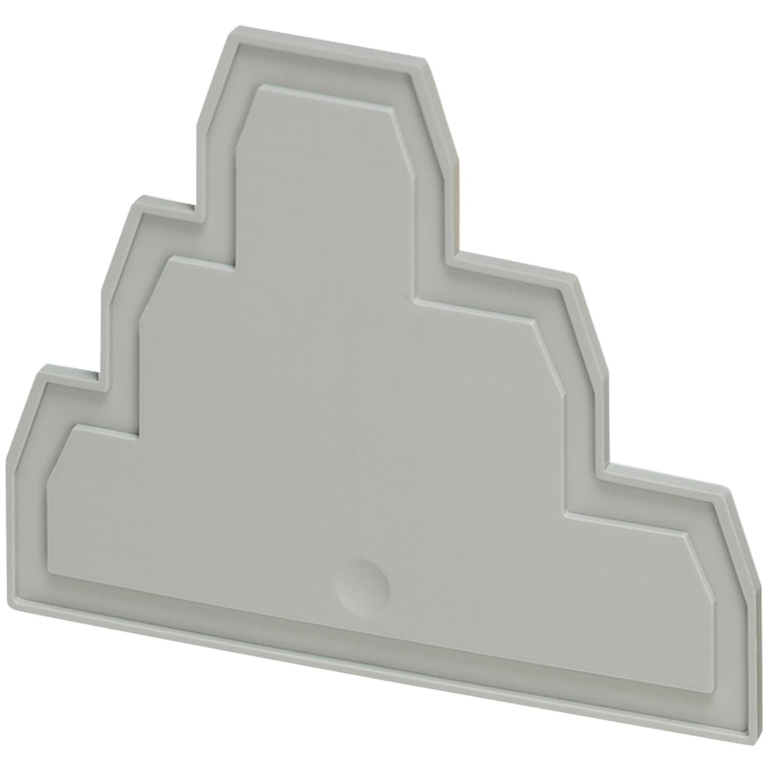 Picture of Cover plate, Linergy TR, 3 level, 2.2mm width, 6 points, for screw terminals NSYTRV26T, grey, Set of 50