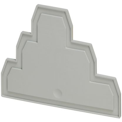 Picture of Cover plate, Linergy TR, 3 level, 2.2mm width, 6 points, for screw terminals NSYTRV26T, grey, Set of 50