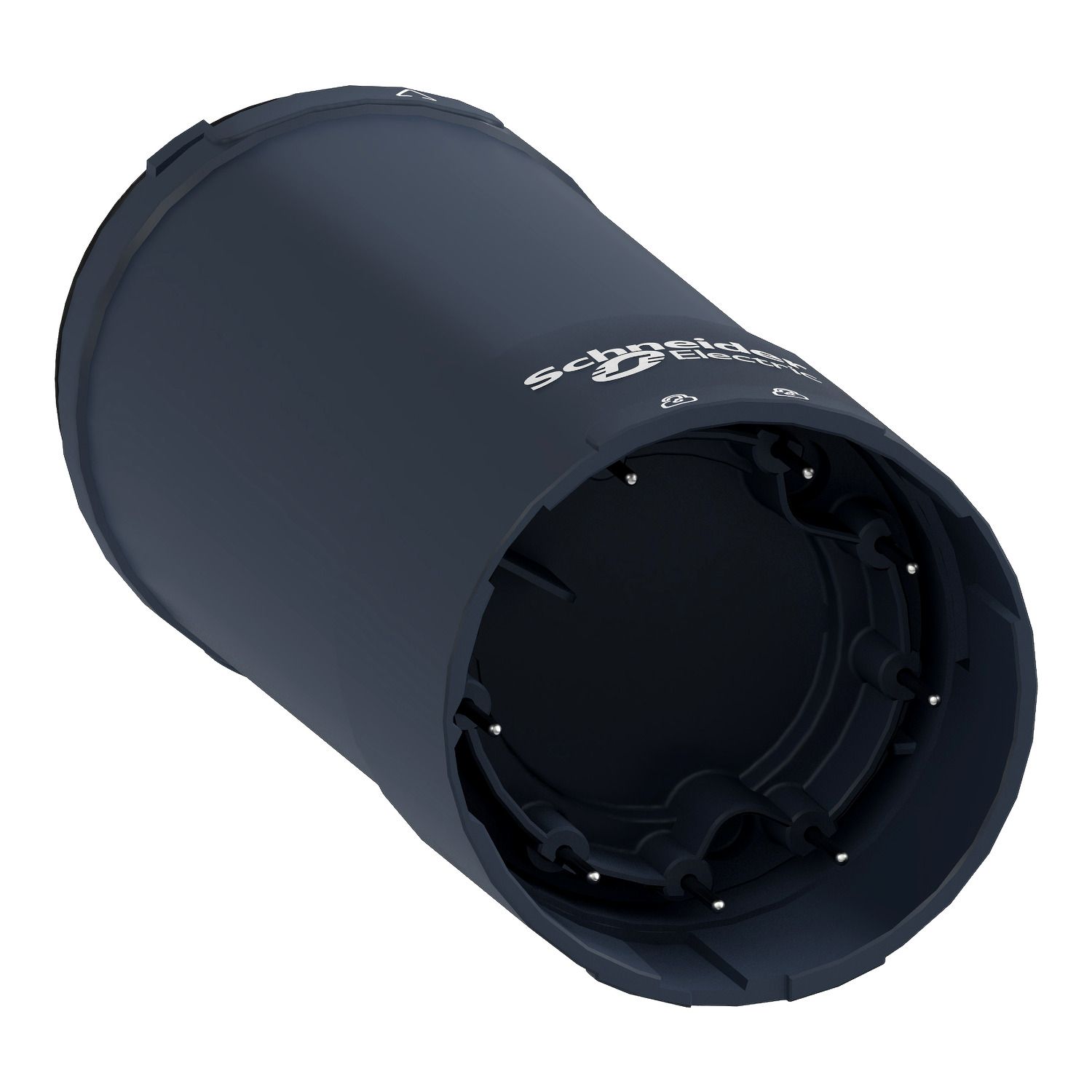 Picture of Base unit with top cover for modular tower lights, Harmony XVU, black, 60mm, PNP, 100...240V AC