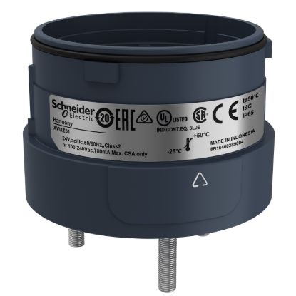 Picture of Fixing unit for modular tower lights, Harmony XVU, black, 60mm, 3 pins direct mounting