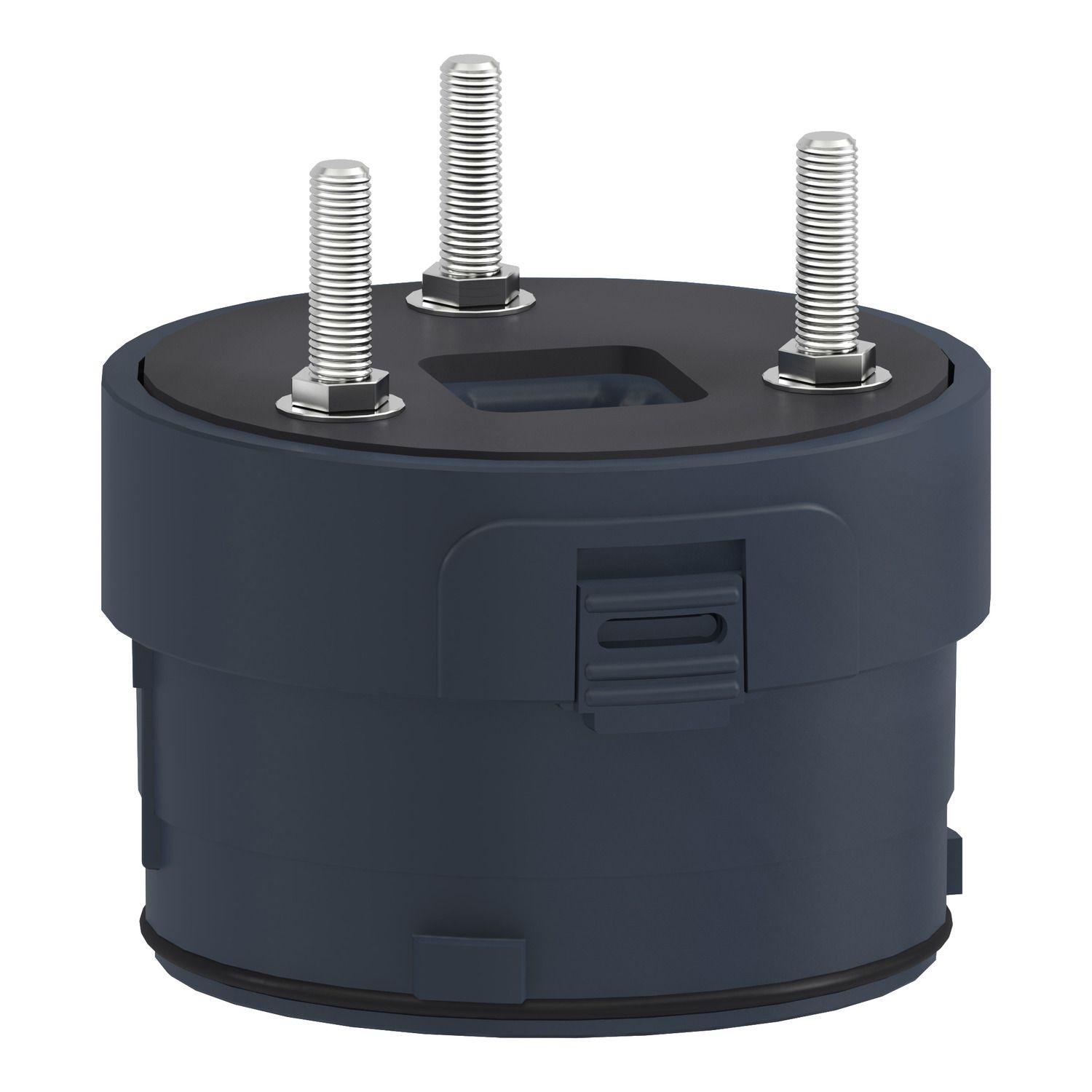 Picture of Fixing unit for modular tower lights, Harmony XVU, black, 60mm, 3 pins direct mounting