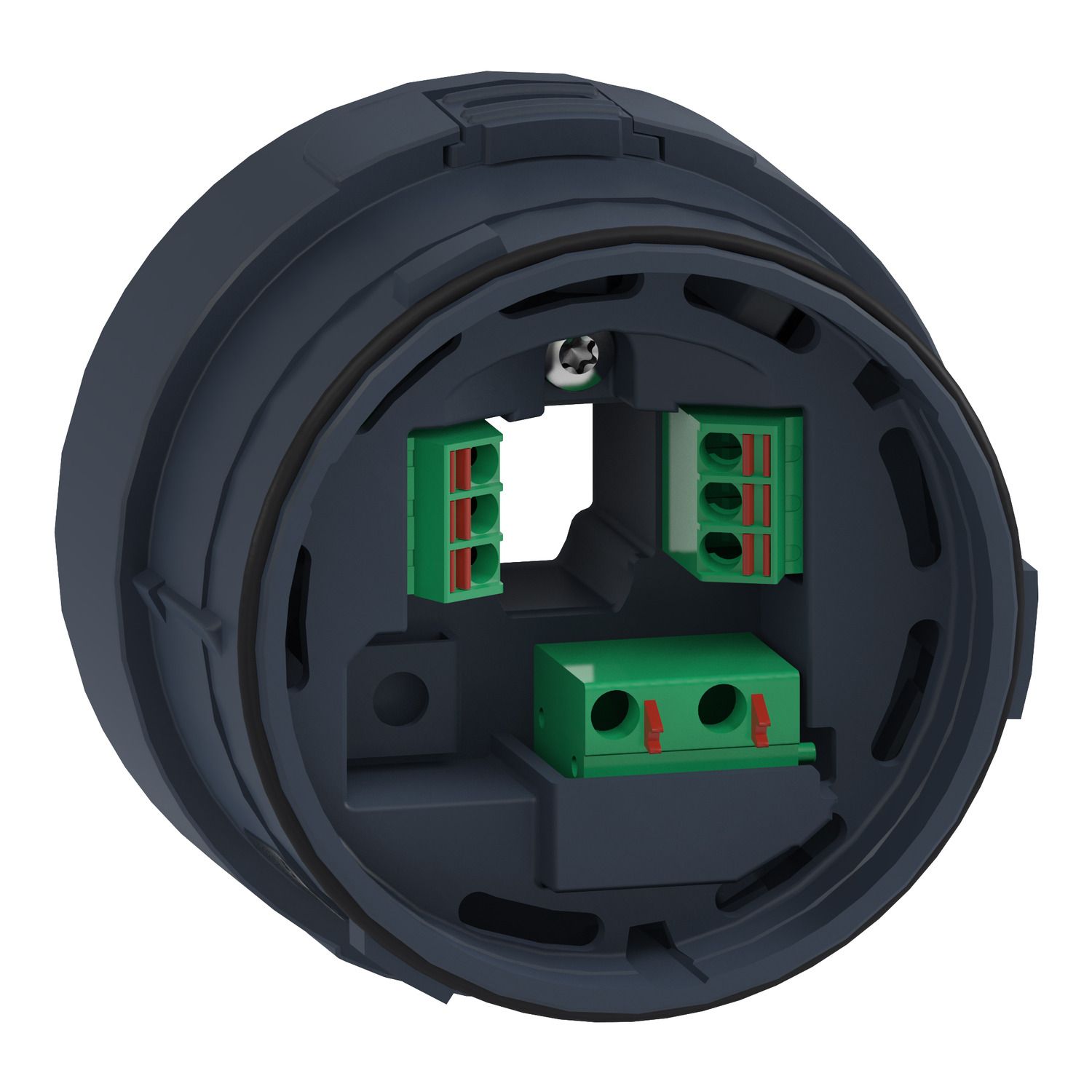 Picture of Fixing unit for modular tower lights, Harmony XVU, black, 60mm, 3 pins direct mounting