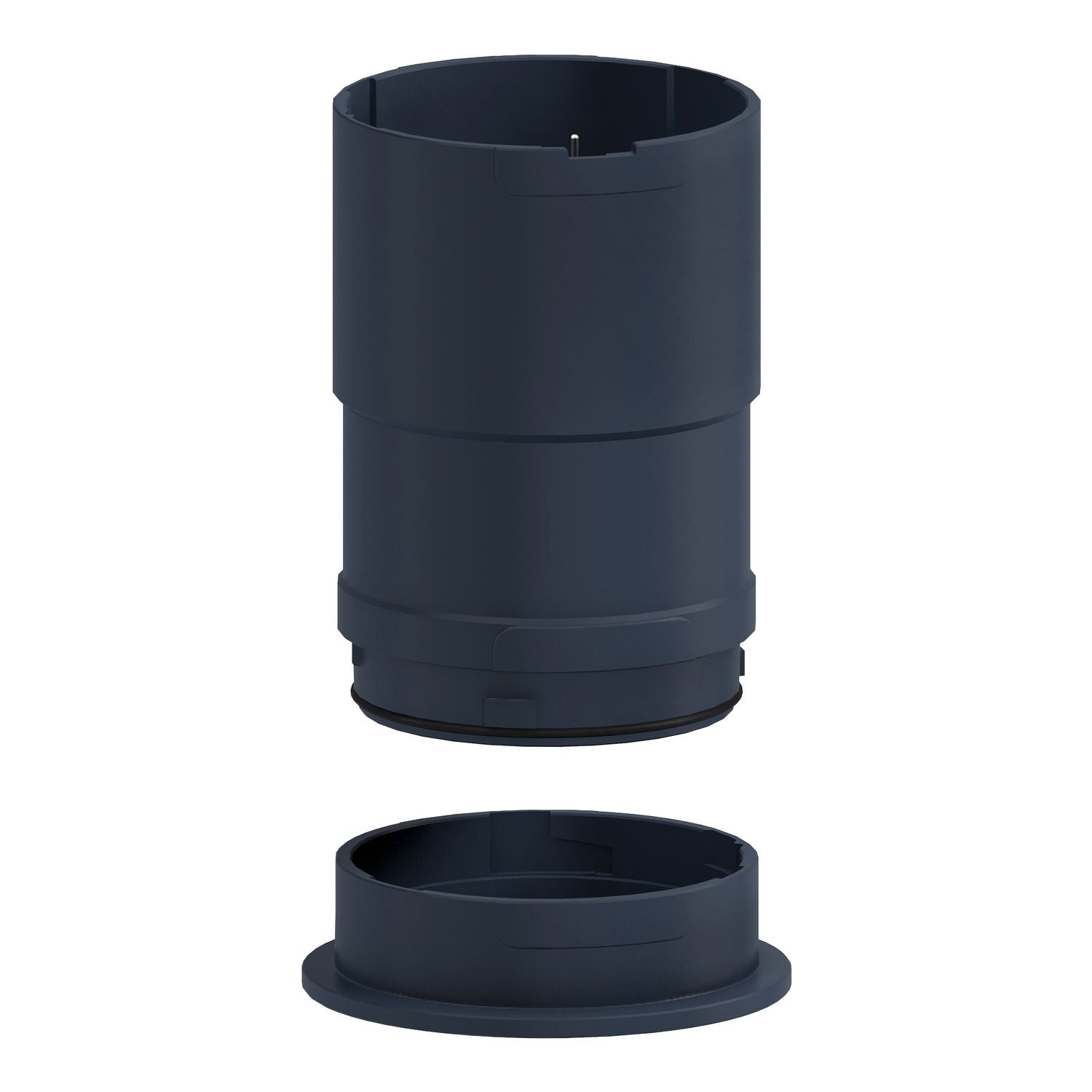 Picture of Base unit with top cover for modular tower lights, Harmony XVU, black, 60mm, 24V AC DC