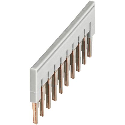 Picture of Plug-in bridge, Linergy TR, 10 points, for 4mmÂ² terminal blocks, grey, 10 way, set of 10
