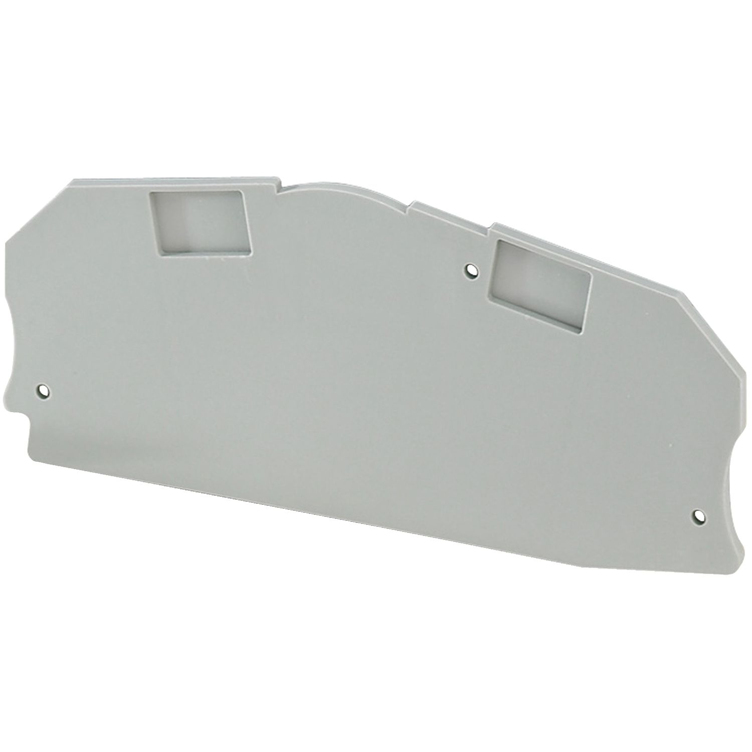 Picture of Cover plate, Linergy TR, 2 points, 2.2mm thickness, for TRV screw terminal block, 6mmÂ², grey, Set of 50