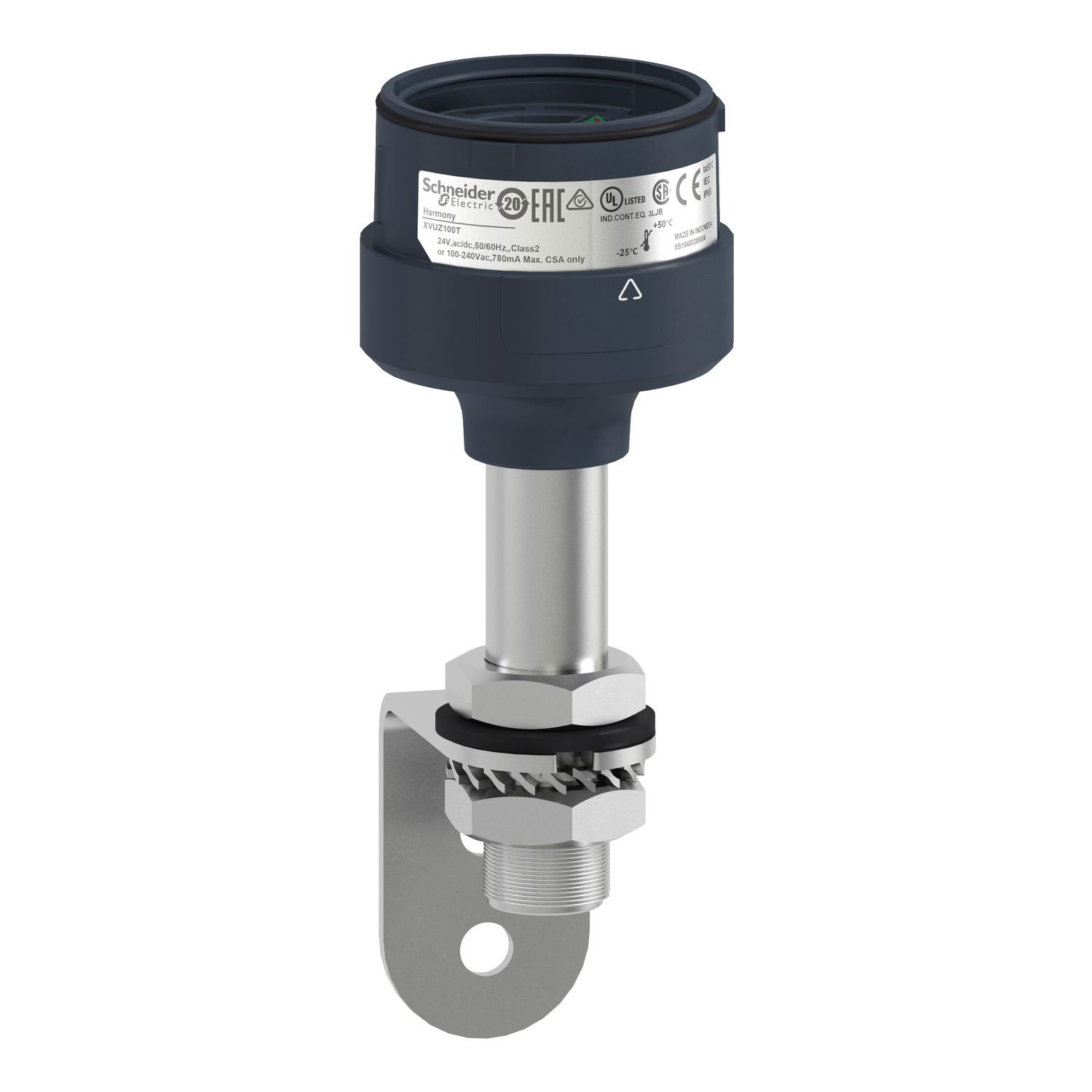 Picture of Fixing metal bracket with 100mm aluminium pole for modular tower lights, Harmony XVU, black, 60mm