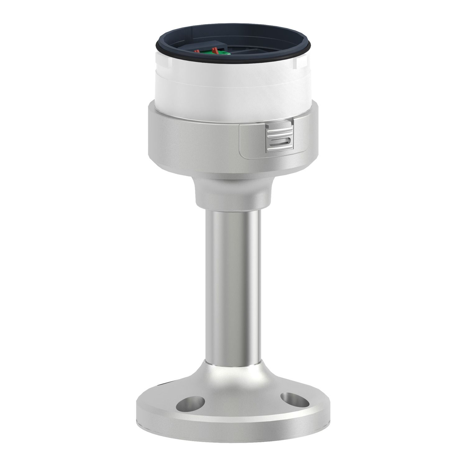 Picture of Fixing plate with 100mm aluminium pole for modular tower lights, Harmony XVU, silver, 60mm