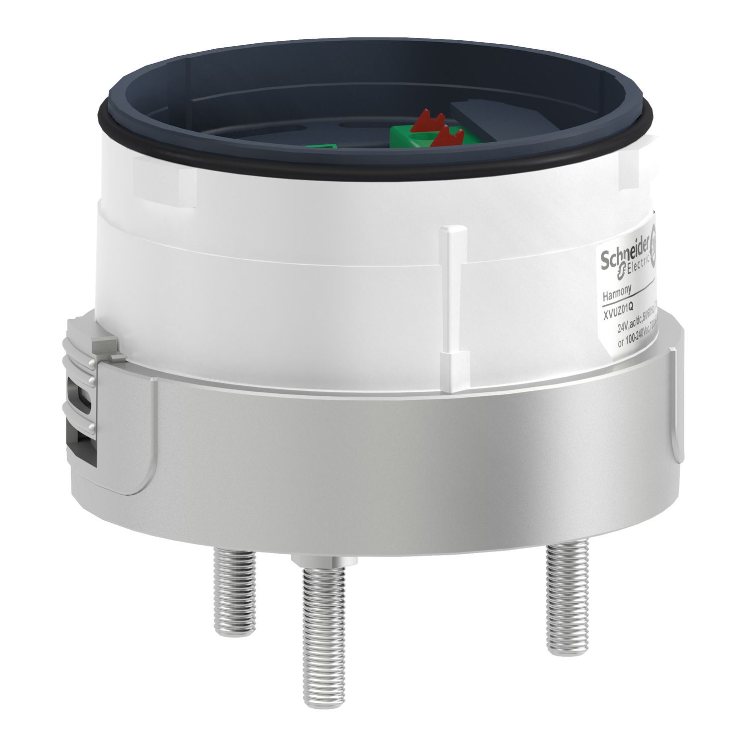 Picture of Fixing unit for modular tower lights, Harmony XVU, silver, 60mm, 3 pins direct mounting